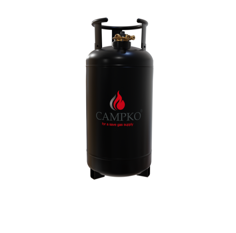 Rezervor (butelie) reincarcabil GPL din otel 36/28,8 l cu multivalva si indicator umplere