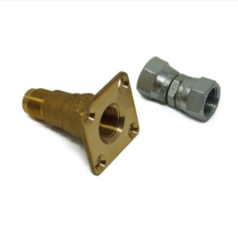Direct refuelling kit for refillable gas bottles with multivalves – straight design (filling valve)